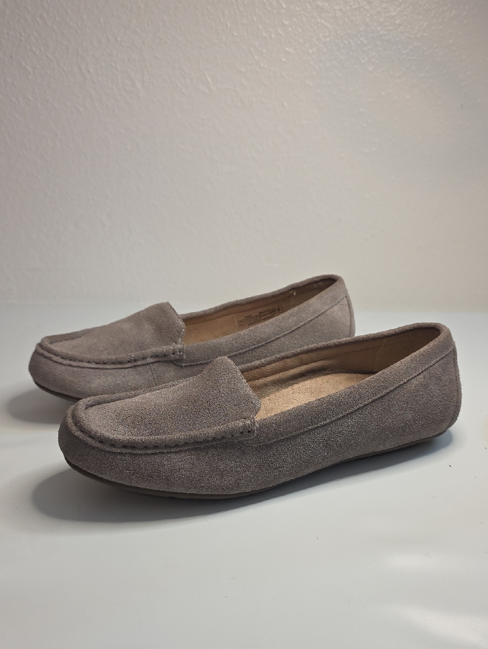 Vionic Debbie Leather Suede Driver Moccasins Womens Size 9.5 Vguc